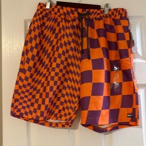 Neff Retro Activewear shorts orange purple black white